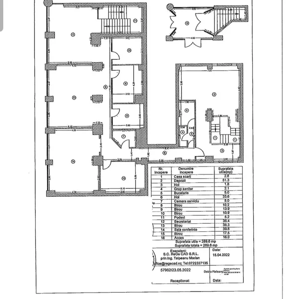 Spatiu Comercial ultracentral 340 mp, Parter/Mezanin, Lahovari
